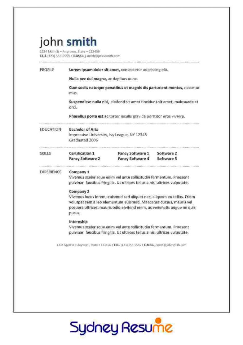 australian resume writers